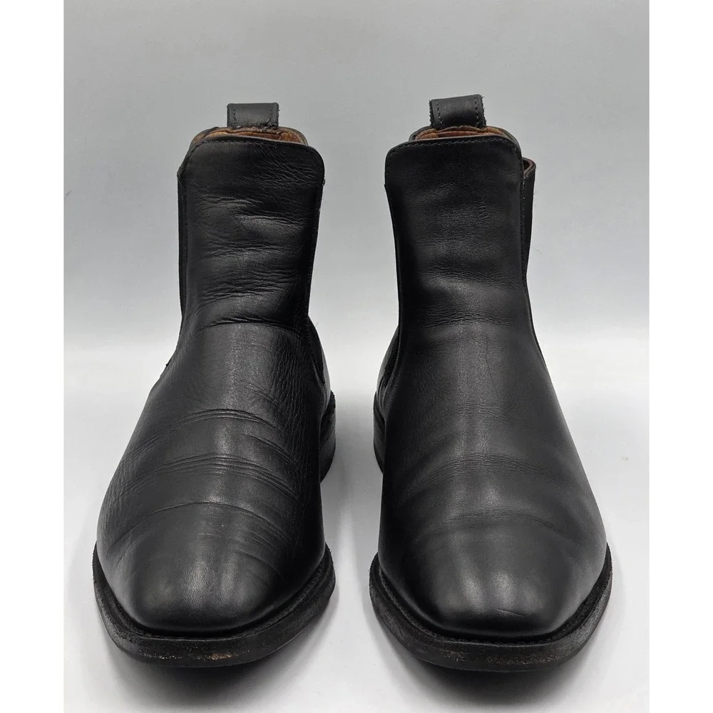 Allen Edmonds Liverpool Chelsea Boots Black Leather Men's 9.5 D USA 7522